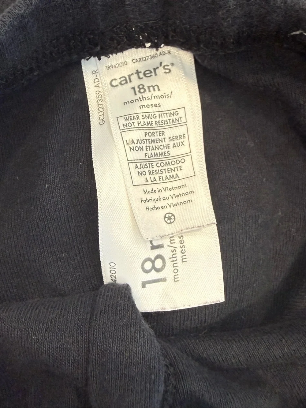 Carter's Black New years Pajama Set